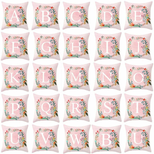 18inch Pink Letters Pillow Case Throw Sofa Home Decor Cushion Cover