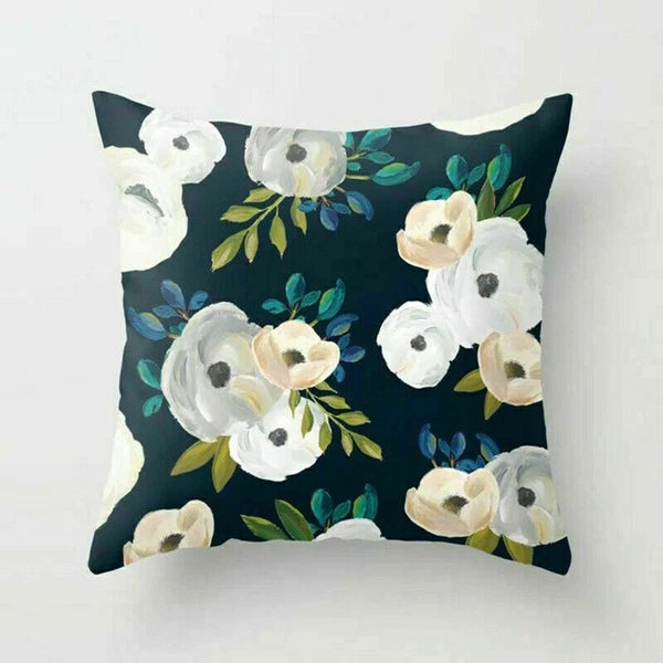 Rustic Flower 18inch Pillow Case Sofa Bed Cushion Cover Home Decor