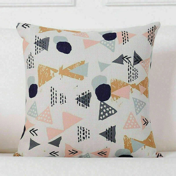 MY1437 Cushion Home Pillow Sofa Throw Cover Geometric Waist Case