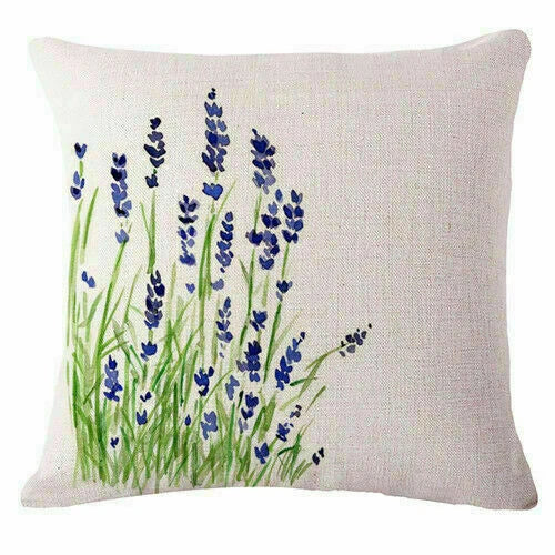New Lavender Pillow Case Home Cover Cushion Sofa Decor Gift