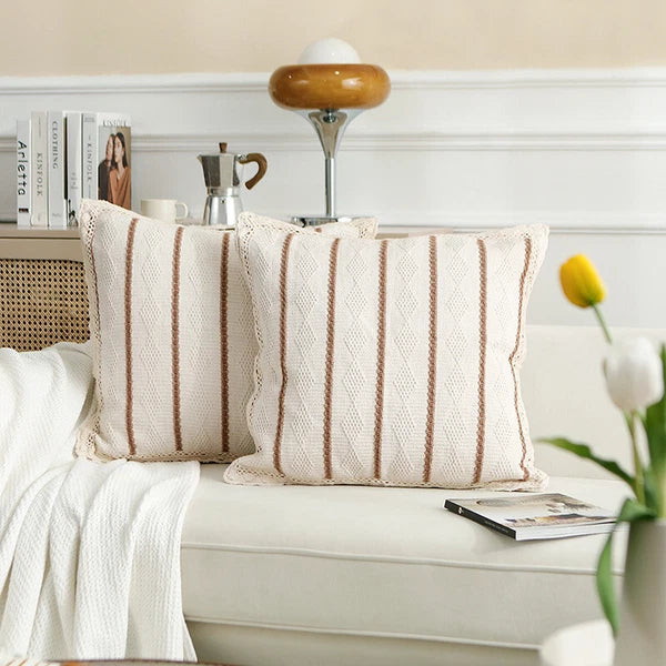 24 x 24 in Vintage Farmhouse Throw Pillow Cover Sofa Bed Cushion Covers Decor