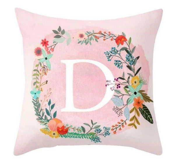 18inch Pink Letters Pillow Case Throw Sofa Home Decor Cushion Cover