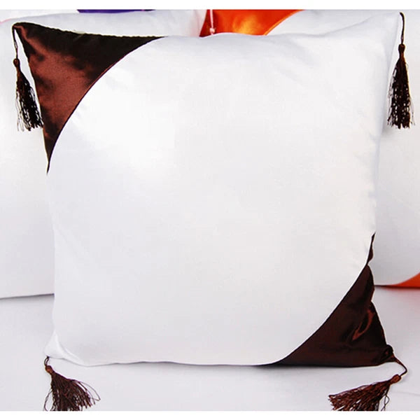 4Pcs 16"x16" Sublimation Blank Throw Pillow Case Cover for Sofa Bed Car Decor