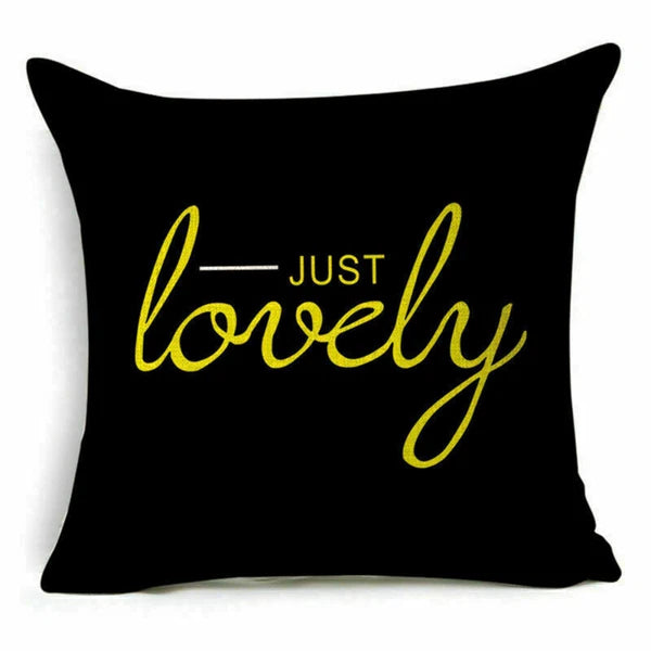 Cover Home Future Decor Waist Pillow Letter Case Cushion Sofa