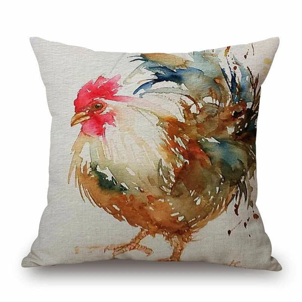 Memory Peacock & Flowers Home Decor Pillow Case Sofa Cushion Cover