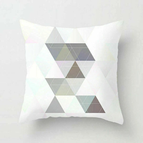Polyester Geometric Sweet Pillow Case Sofa Waist Home Cover Cushion Decor 18"