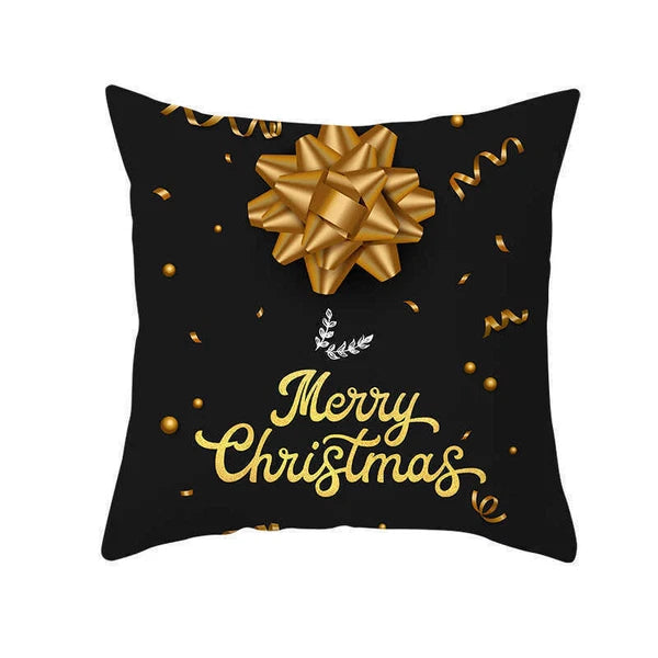 Christmas Deer Sofa Home Cover Pillow Case Throw Polyester Cushion Decor