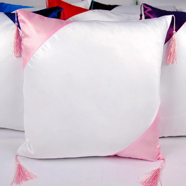 4Pcs 16"x16" Sublimation Blank Throw Pillow Case Cover for Sofa Bed Car Decor