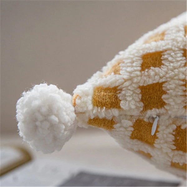 18 x 18 in Vintage Sherpa Square Throw Pillow Covers Sofa Bed Cushion Covers